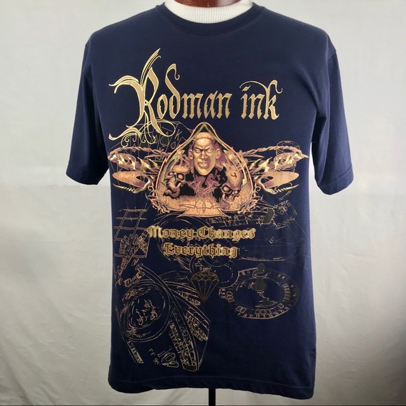 Rare Rodman Ink Shirt by Dennis Rodman - Picture 1 of 5